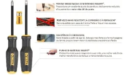 Conjunto de 2 chaves de fenda FULLFIT Dewalt DWHT62057-0