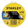Conjunto de Discos de Corte 115mm – 10Uni Stanley STA38252-XJ