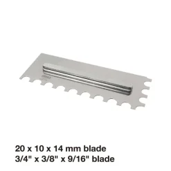 Conjunto de 6 Espátulas Dentadas em Aço Inox BIHUI PTSJG8
