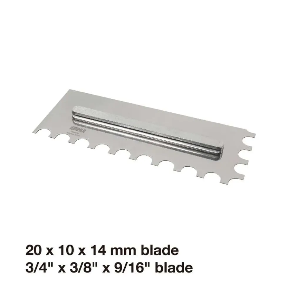 Conjunto de 6 Espátulas Dentadas em Aço Inox BIHUI PTSJG8