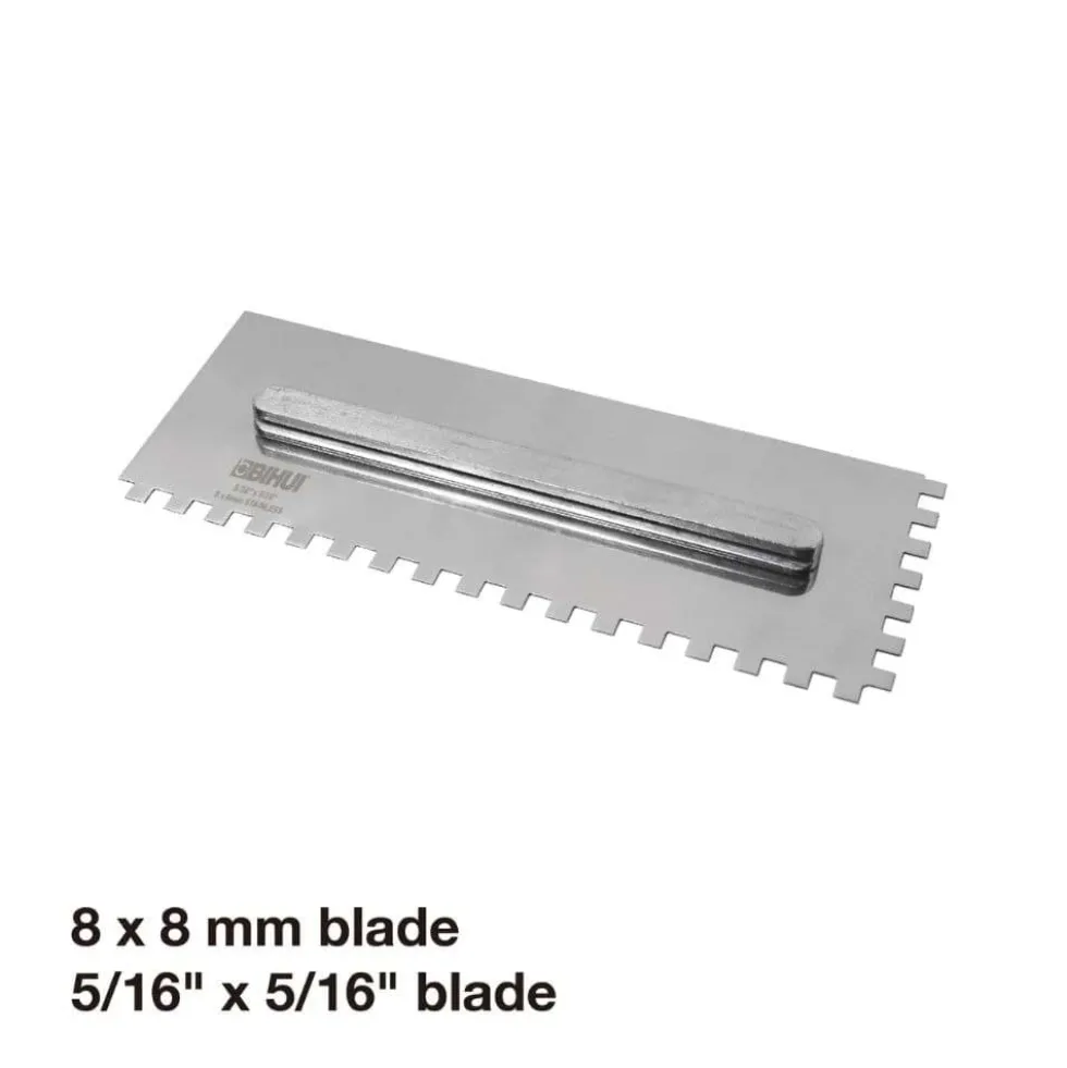 Conjunto de 6 Espátulas Dentadas em Aço Inox BIHUI PTSJG8