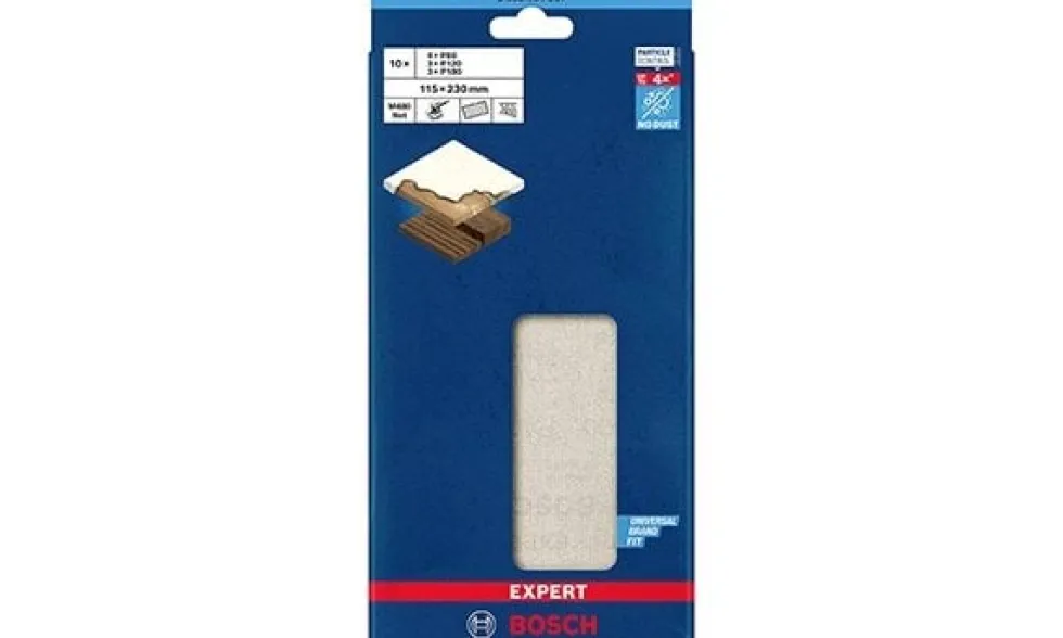 Conjunto de 10 Lixas EXPERT M480 115x230mm Bosch 2608901207