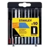 Conjunto de 10 Lâminas de Serra Haste “U” Stanley STA28020-XJ