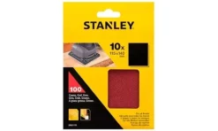 Conjunto Folhas de Lixa 1/4 G100 115x140mm Stanley STA31155-XJ