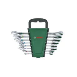 Conjunto HT de 8 chaves combinadas com catraca Bosch 1600A027PS