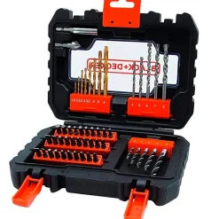 Conjunto 50 Pcs P/ Furar e Aparafusar Black Decker A7232-XJ
