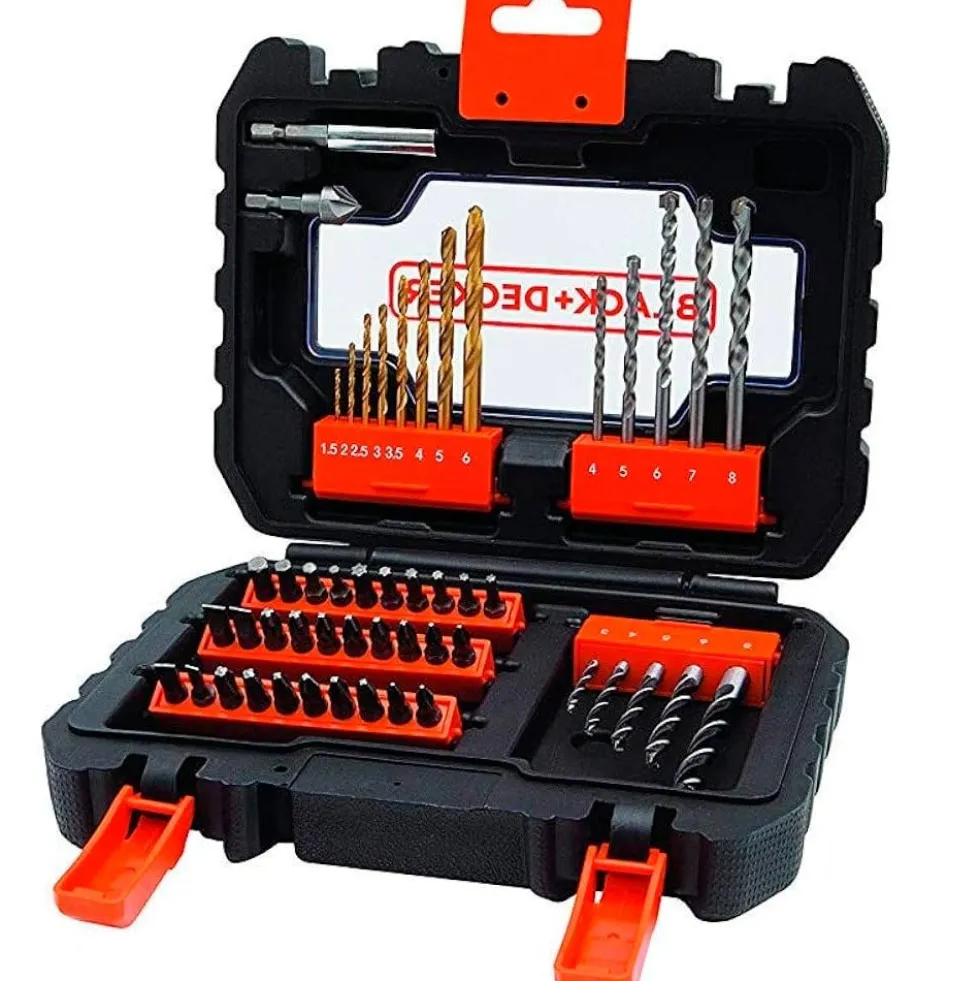 Conjunto 50 Pcs P/ Furar e Aparafusar Black Decker A7232-XJ