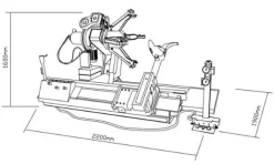 Desmontadora de Pneus 14-56” 380V Kroftools 9008