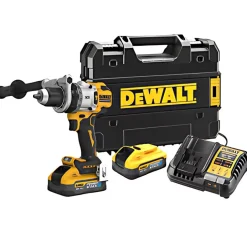 DeWalt Berbequim Aparafusador Percussão Sem Escovas Xr 18V Xrp 13mm Xxxnm Com 2 Baterias Powerstack Li-Ion 5Ah e Mala Tstak