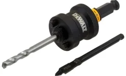 DeWalt Eixo de Troca Rápida para Coroas Multimateriais½”. Inclue Pontas de Pala e Pontas Piloto para Vários Materiais