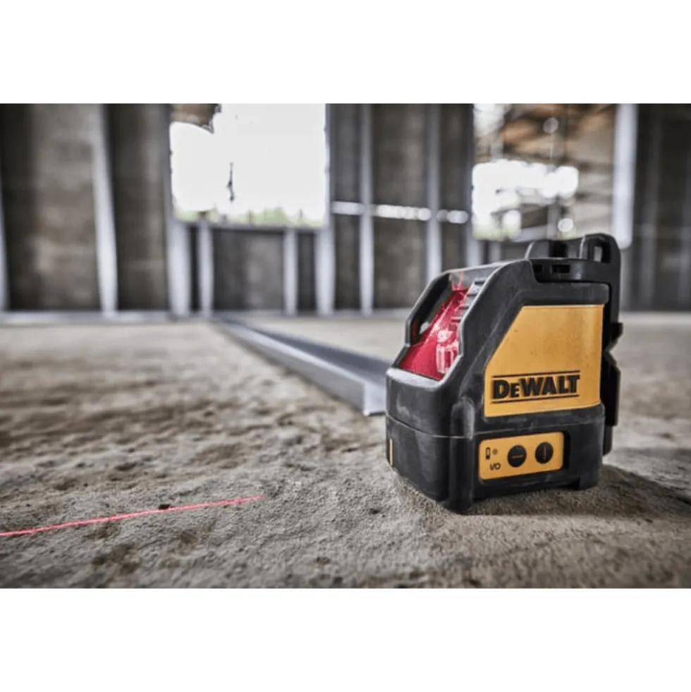 DeWalt Nível Laser Luz Vermelha Cruzado DW088K