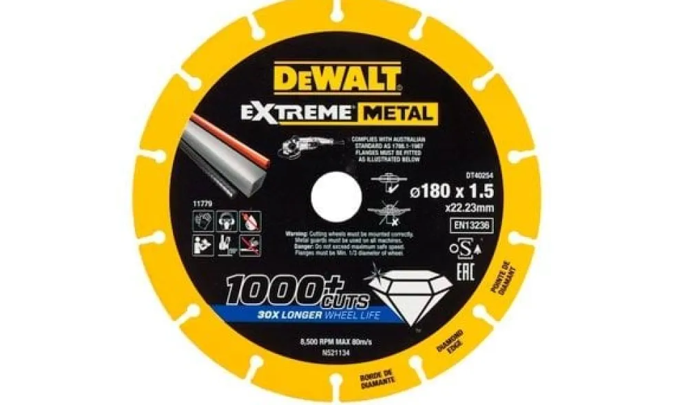 Disco De Corte C/ Borda De Diamante 180x1.5mm Dewalt DT40254-QZ