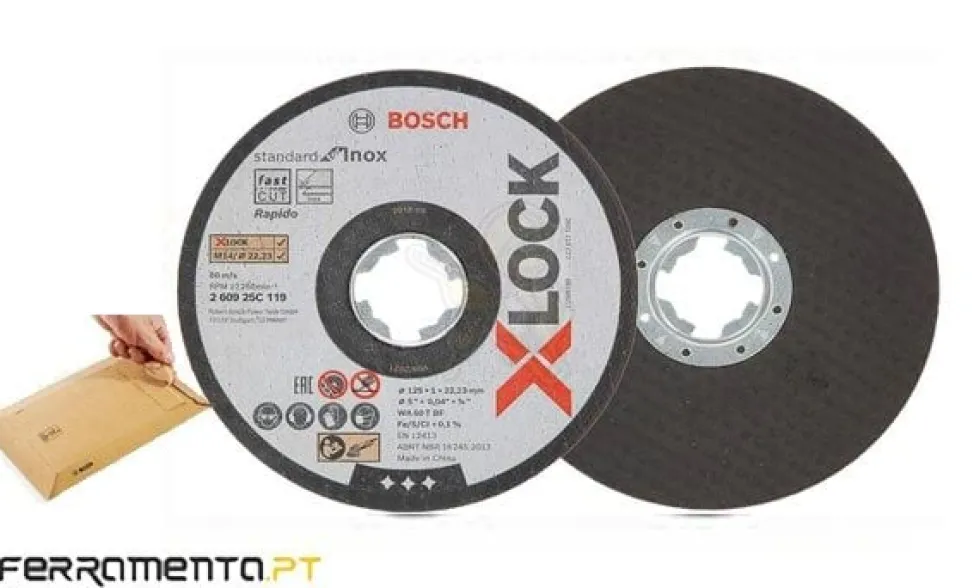 Disco de corte de inox X-LOCK 115 x 1MM Bosch 260925C118