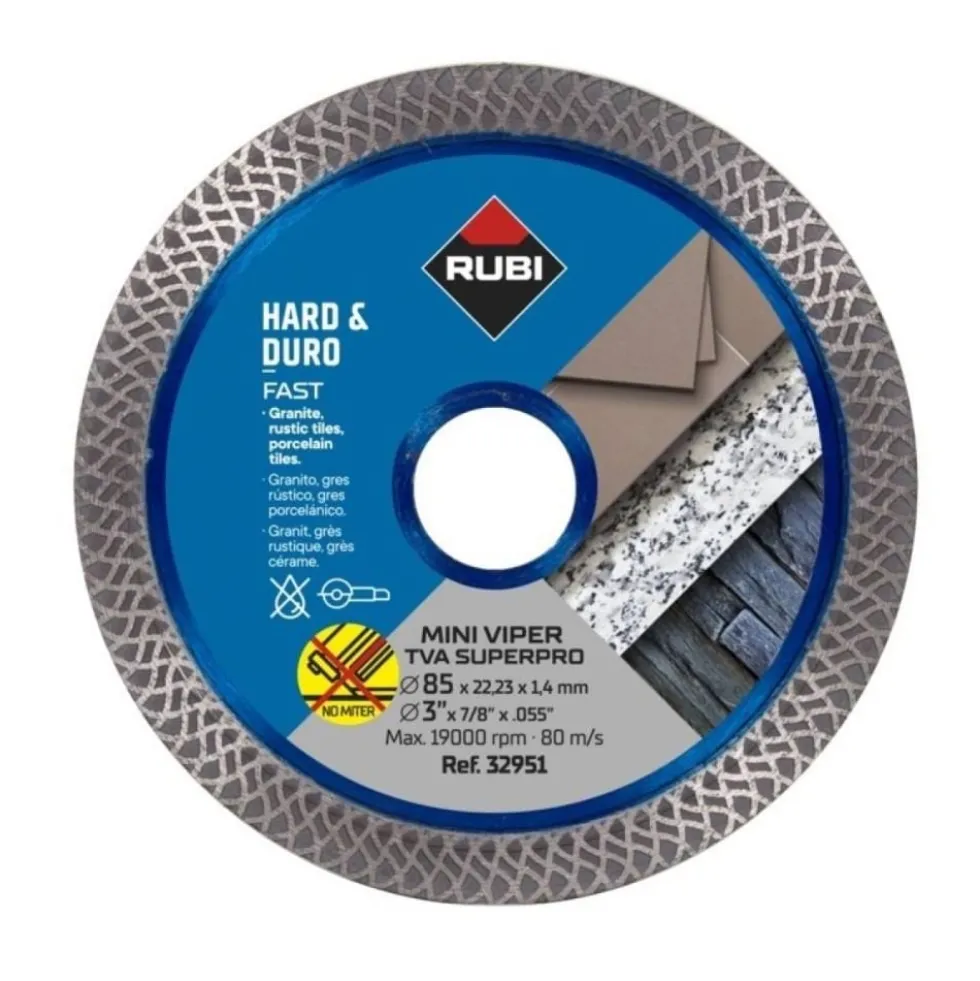 Disco de Corte Diamantado TVA 85 SUPERPRO Rubi 32951
