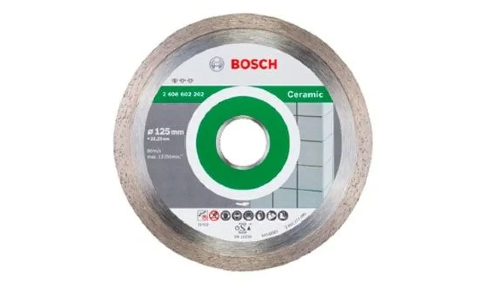 Disco de Corte Diamante 125mm p/ Cerâmica Bosch 2608602202