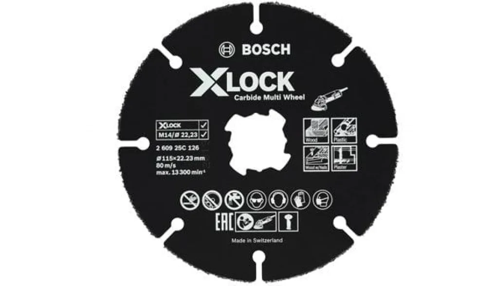 Disco de corte em carboneto X-LOCK 115MM Bosh 260925C126