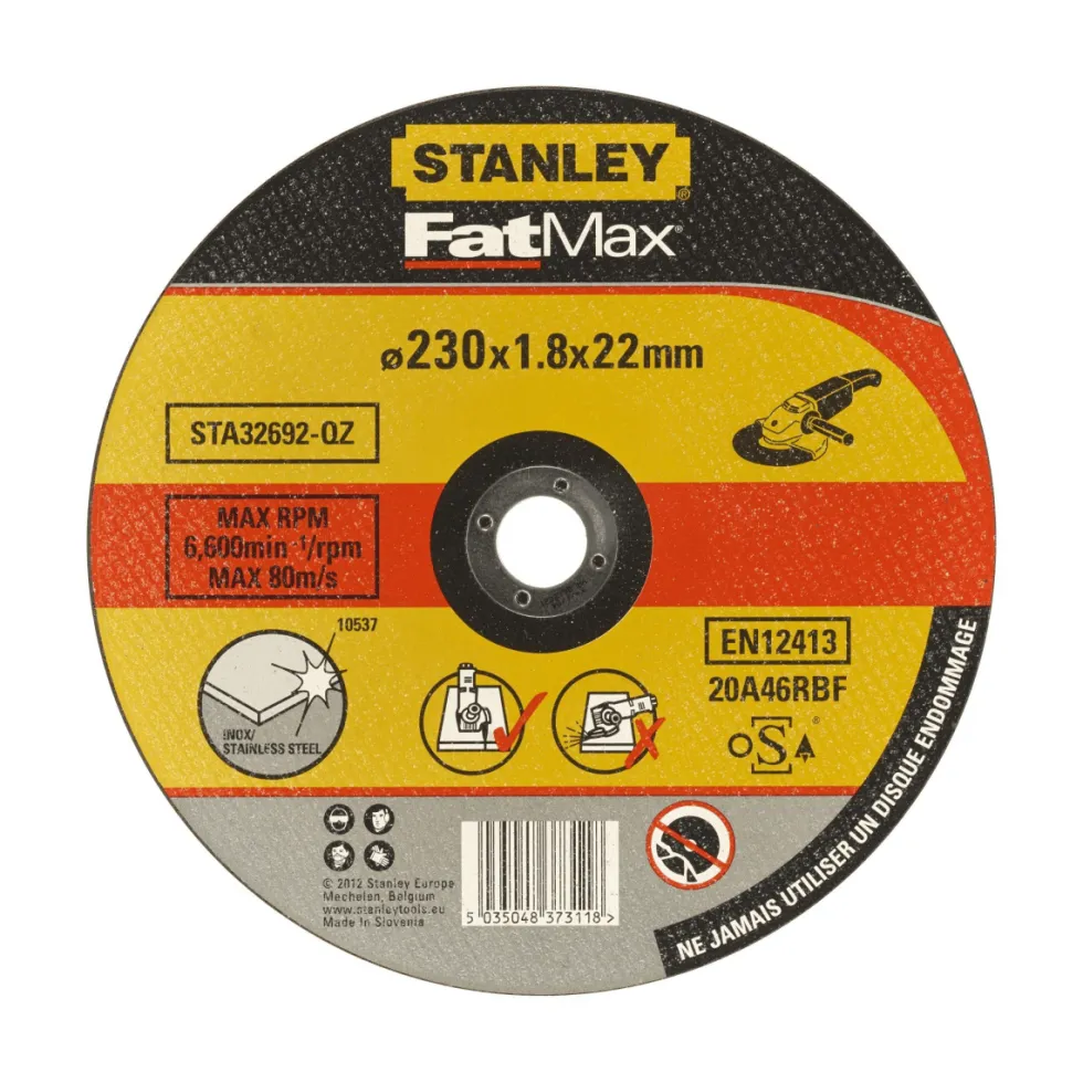 Disco de Corte Fino 230mm p/ Aço Inoxidável Stanley STA32692-QZ
