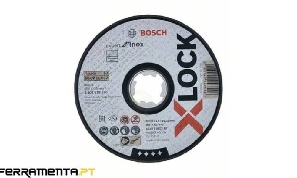Disco de Corte 125mm X-LOCK Expert P/ InoxBosch 2608619265
