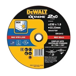 Disco De Corte Plano Extreme Para Aço Inox 230x1.9mm Dewalt DT43939-QZ