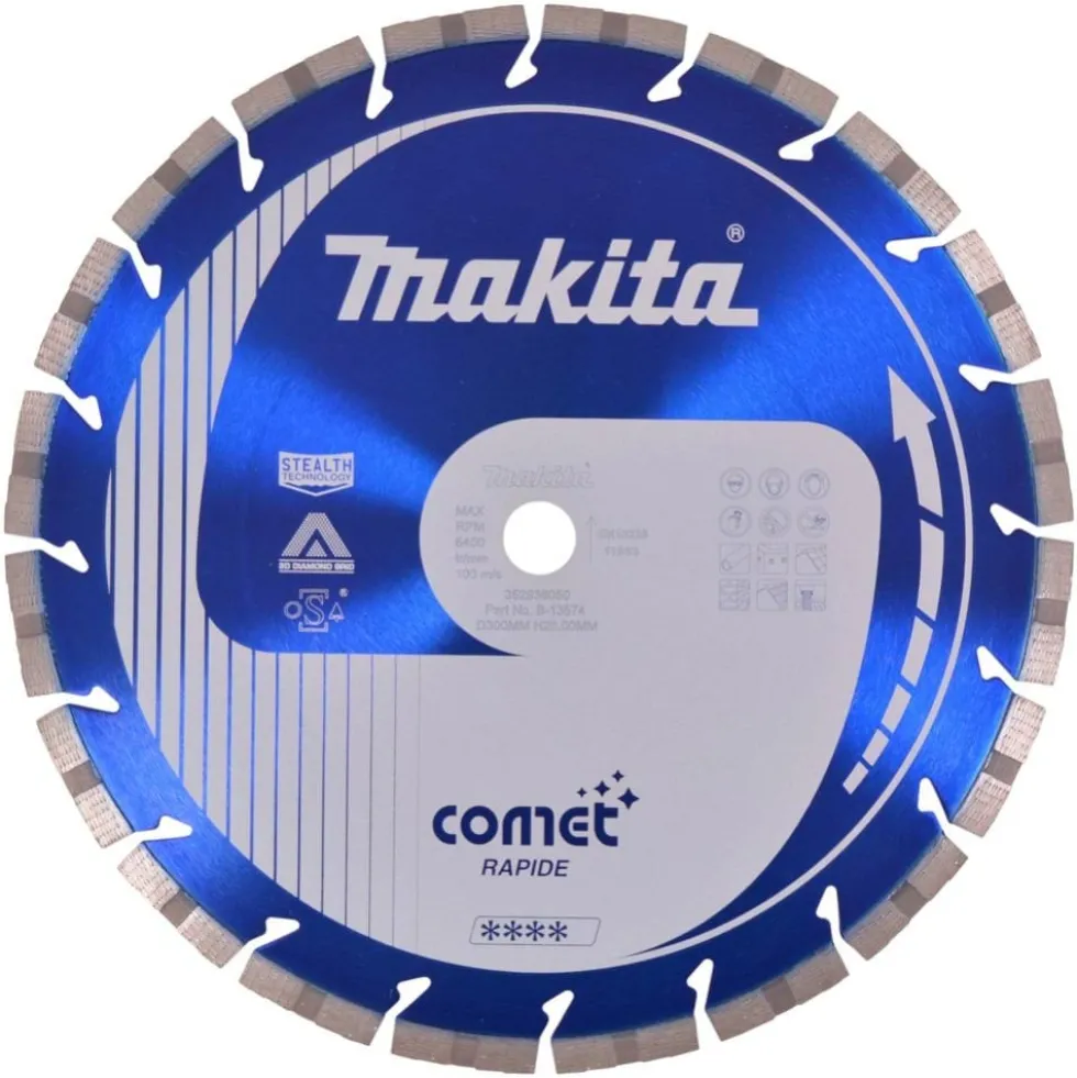 Disco de Diamante Comet Rapide 300x20mm Makita B-13574