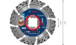 Disco de diamante X-LOCK Multimaterial 115mm Bosch 2608900669