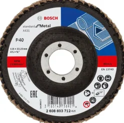 Disco de Lixa em Lamelas Ø115 G80 X431 Bosch 2608603714