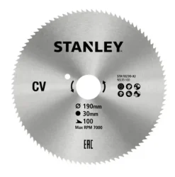 Disco de Serra Circular 190x30mm Corte Fino Stanley STA10230-XJ