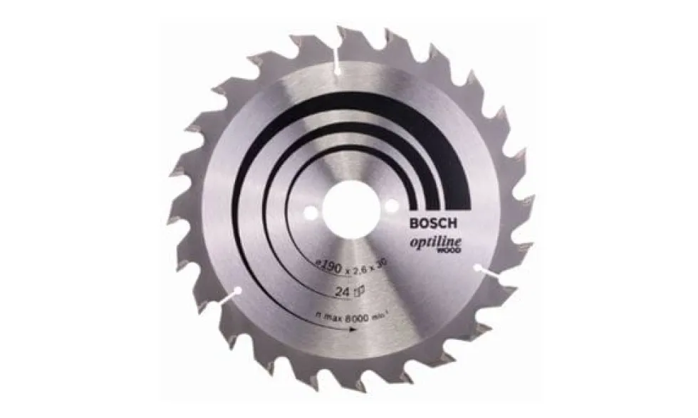 Disco de Serra OPTILINE 190mm p/ Madeira Bosch 2608640615