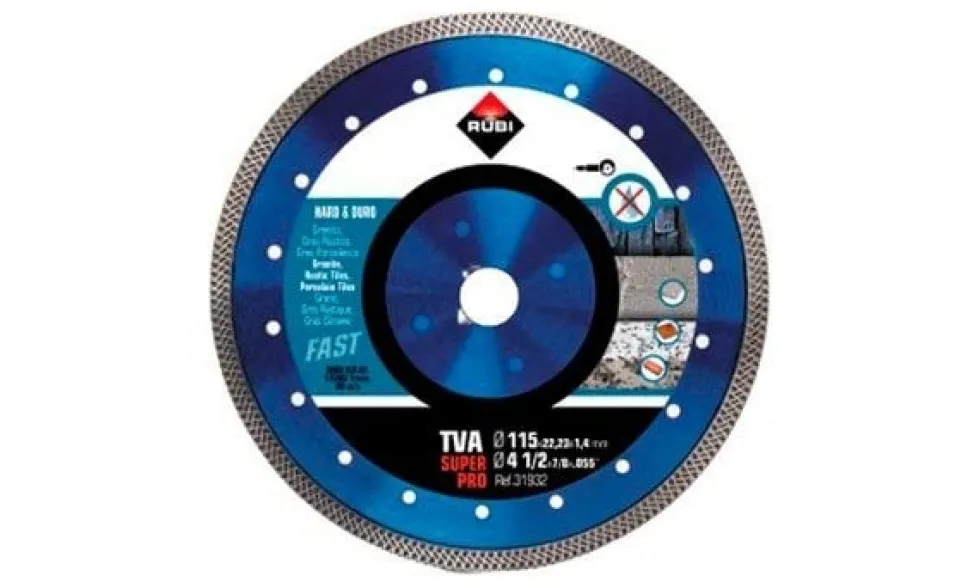 Disco Diamantado Material Duro 115mm TVA Rubi 31932
