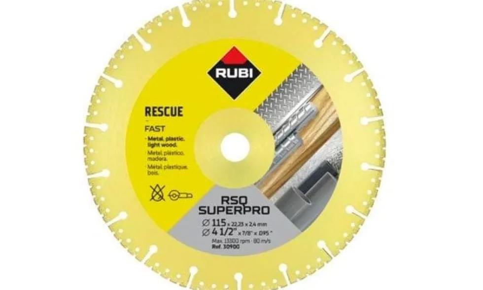 Disco Diamante Rescate Vacuum Brazed RSQ-115 SuperPro Rubi 30900