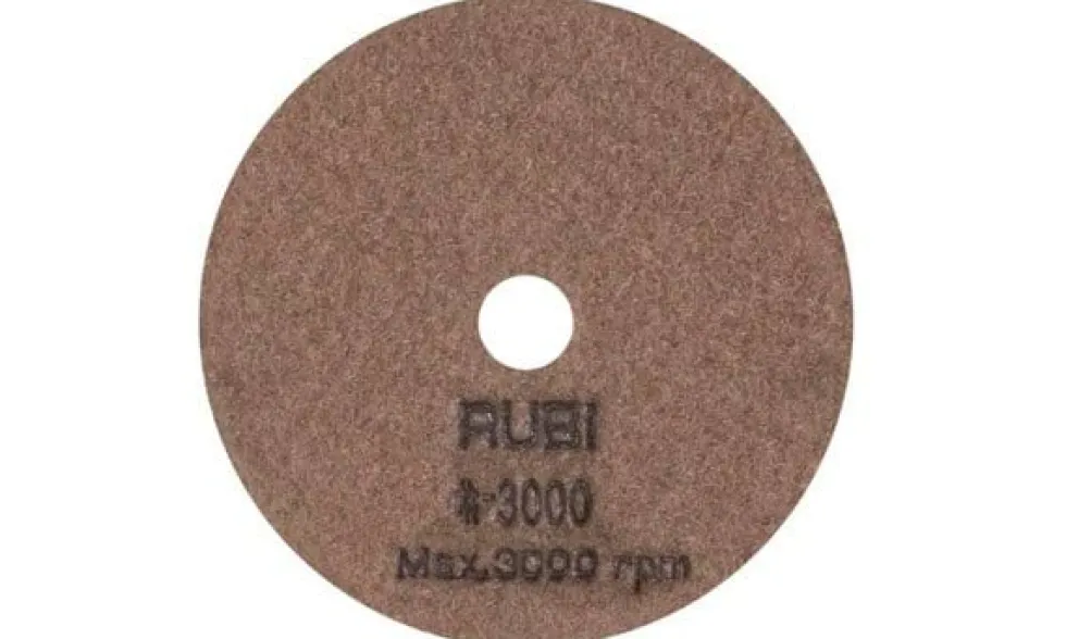 Disco Flexível Diamantado P/ Polir Ø100mm Gr3000 Rubi 62976