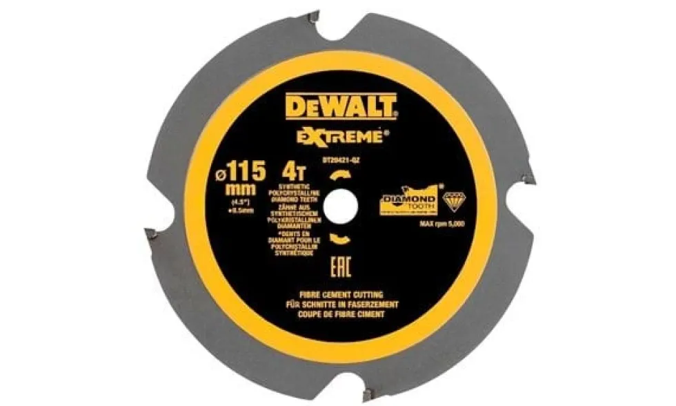 Disco para Corte Multimaterial ( Fibrocimento ) 115x9.5mm 4D Dewalt DT20421-QZ