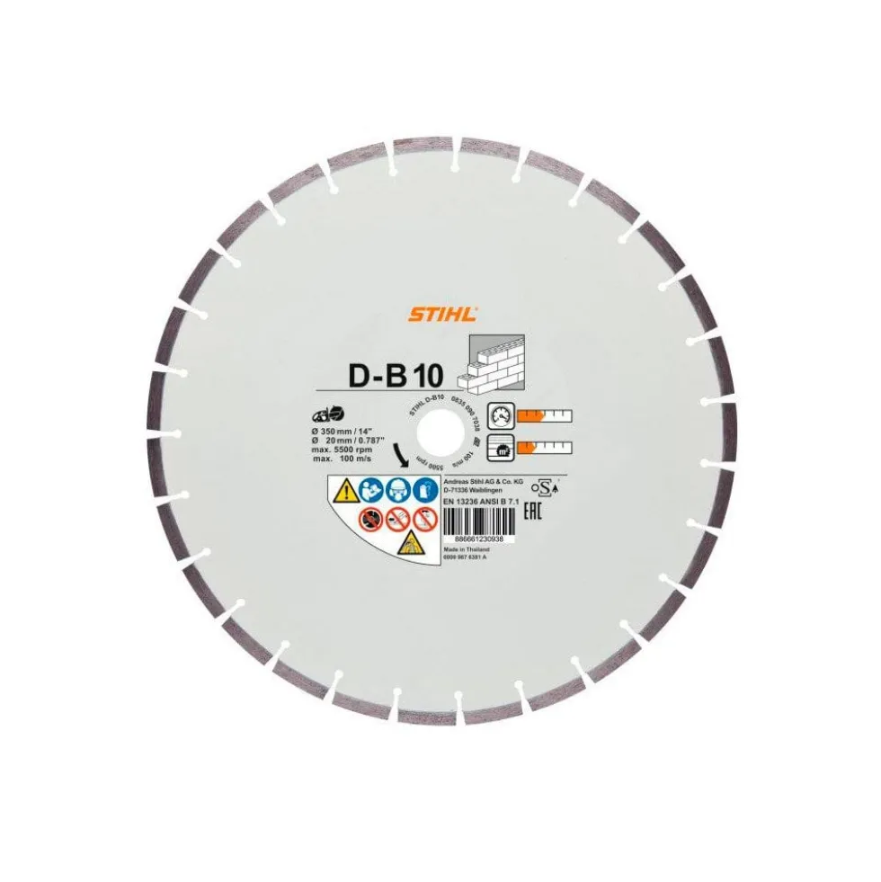 Discos de Diamante D-B10 300mm Stihl 08350907051