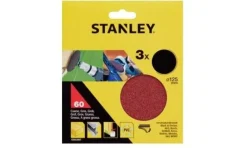 Discos de Lixa 125mm G80 c/ Velcro Stanley STA32072-XJ