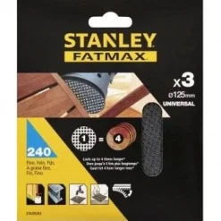 Discos de Lixa 125mm G40 p/ Rebarbadora Stanley STA32180-XJ