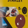 Discos de Lixa 125mm Grão 180 Stanley STA32042-XJ