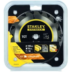 Disco 160x20mm TCT/HM Corte em Esquadria Stanley STA15320-XJ