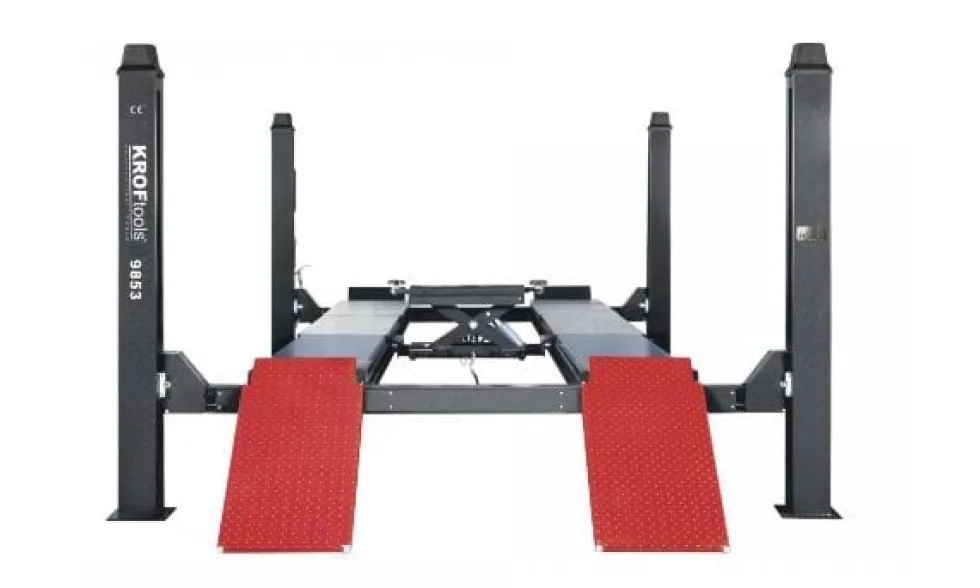 Elevador Automóvel 4 Colunas 4.5T Plataforma Lisa Kroftools 9853
