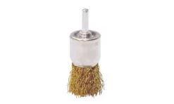 Escova Aço c/ Perno T/ Brocha Arame Ondulado Latonado EAPB-L MacFer 24mm (bls) 025.0017