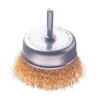 Escova Aço c/ perno t/ Taça Arame Ondulado Latonado EAPT-L 50mm MacFer 025.0011