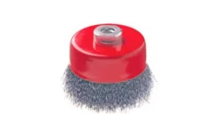 Escova Aço c/ Rosca t/ Taça Arame Ondulado Inox CART-OI M14 100mm (bls) MacFer 026.0025