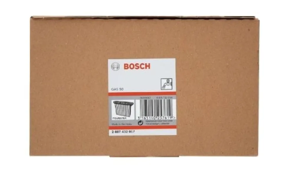 Filtro de Pregas de Poliéster GAS 50 Bosch 2607432017