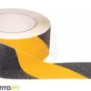 Fita Anti-Derrapante Preta/Amarela 10Mx25MM Macfer ASL-02