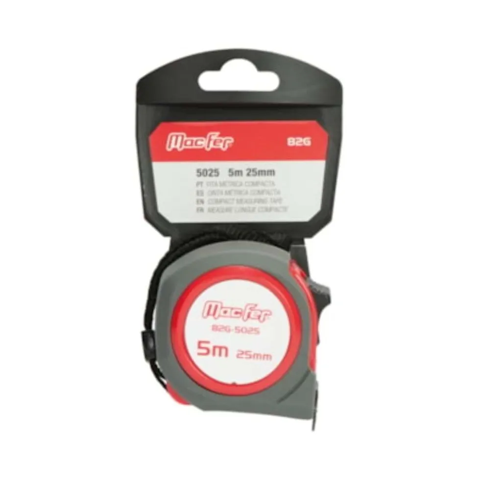Fita métrica compacta 82G- 5025 5m 25mm Macfer 185.0042