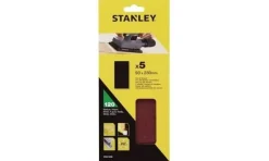 Folhas de Lixa 1/3 93x230mm G120 - 5Uni Stanley STA31098-XJ