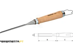 Formão com Cabo de Madeira 4mm Bahco 425-4