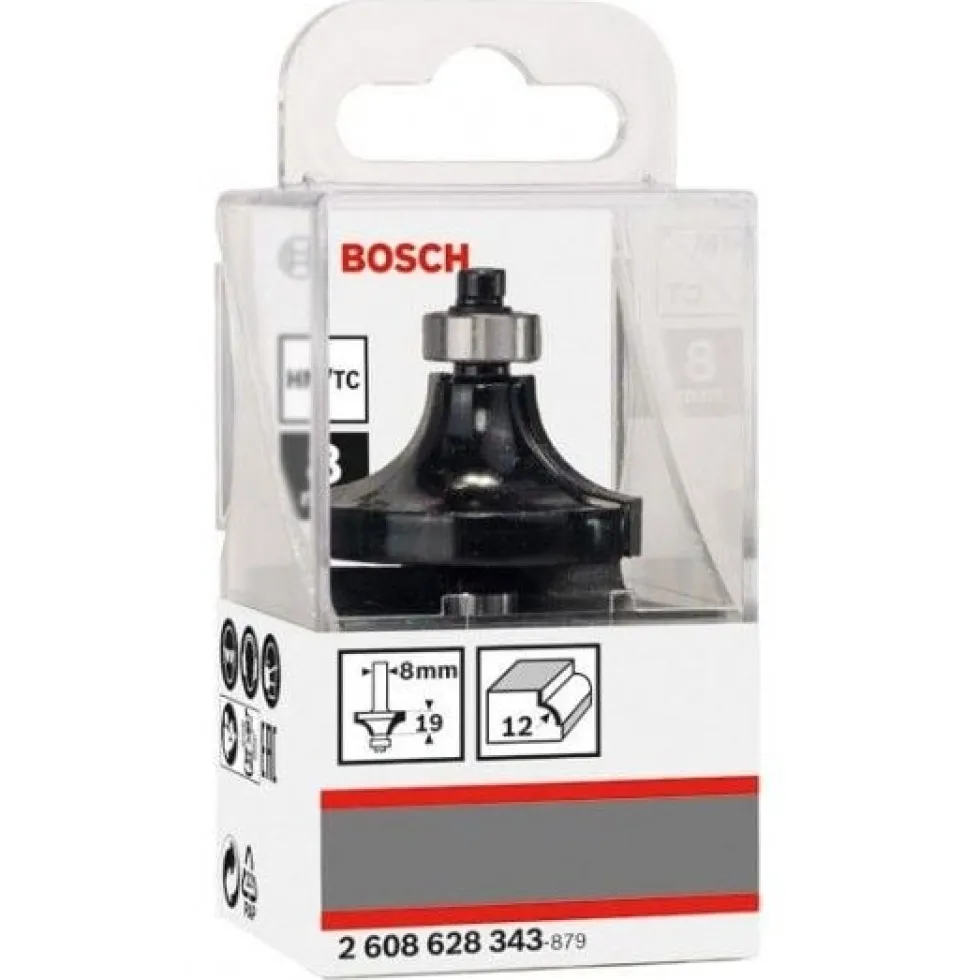 Fresa Arredondar 8x12x19mm Bosch 2608628343