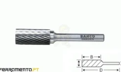 Fresa Cilíndrica Ø6mm Bahco A0616M06