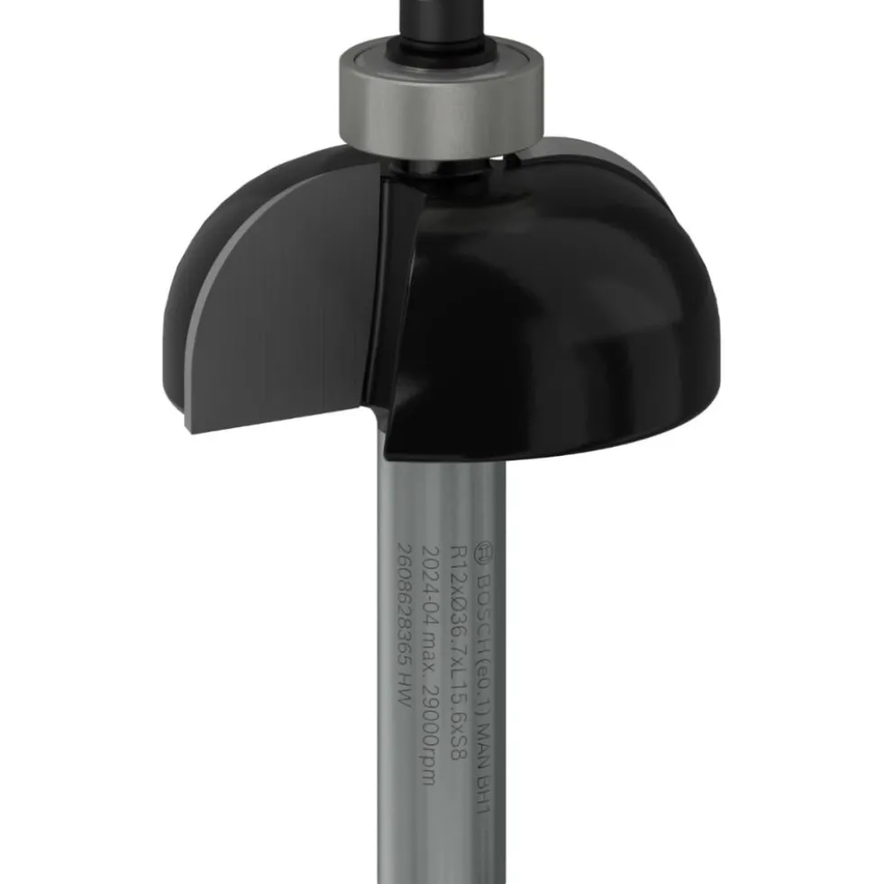 Fresa Meia-Cana Com Guia 8x 12 x 16mm Bosch 2608628365