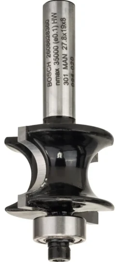 Fresa Meia-Cana Redonda 8x 6 x 19mm Bosch 2608628360